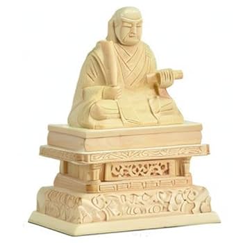 日蓮聖人坐像　木彫り　仏像 日蓮聖人坐像 木彫り 仏像